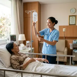 layanan homecare terdekat membawa peralatan medis steril