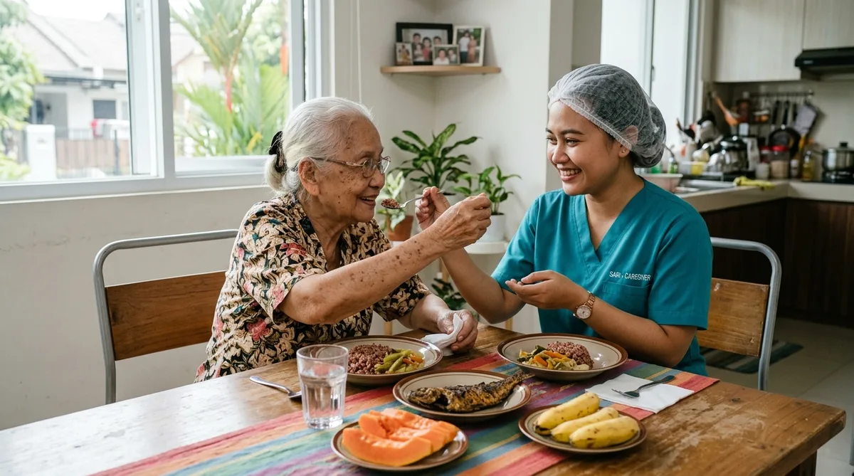 Pendampingan aktivitas harian dan asupan nutrisi lansia Jakarta
